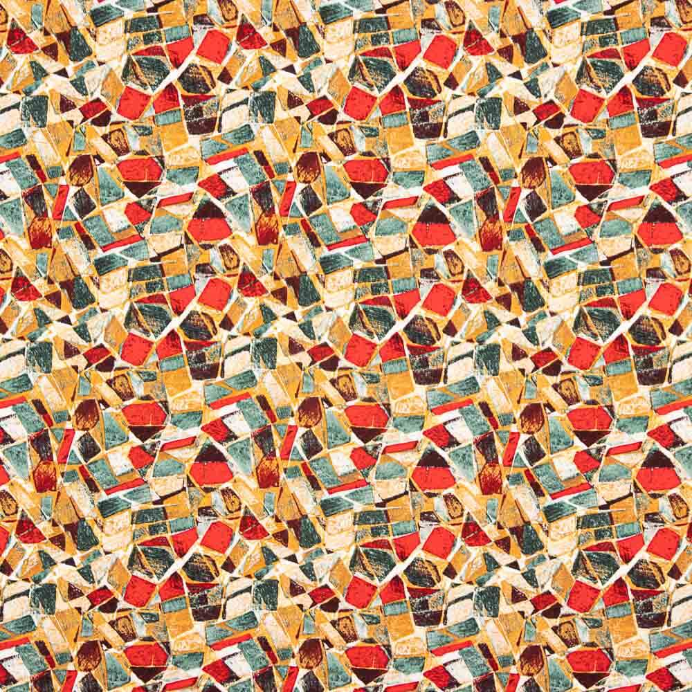 Viscose Mosaico Vermelho - Ribes y Casals