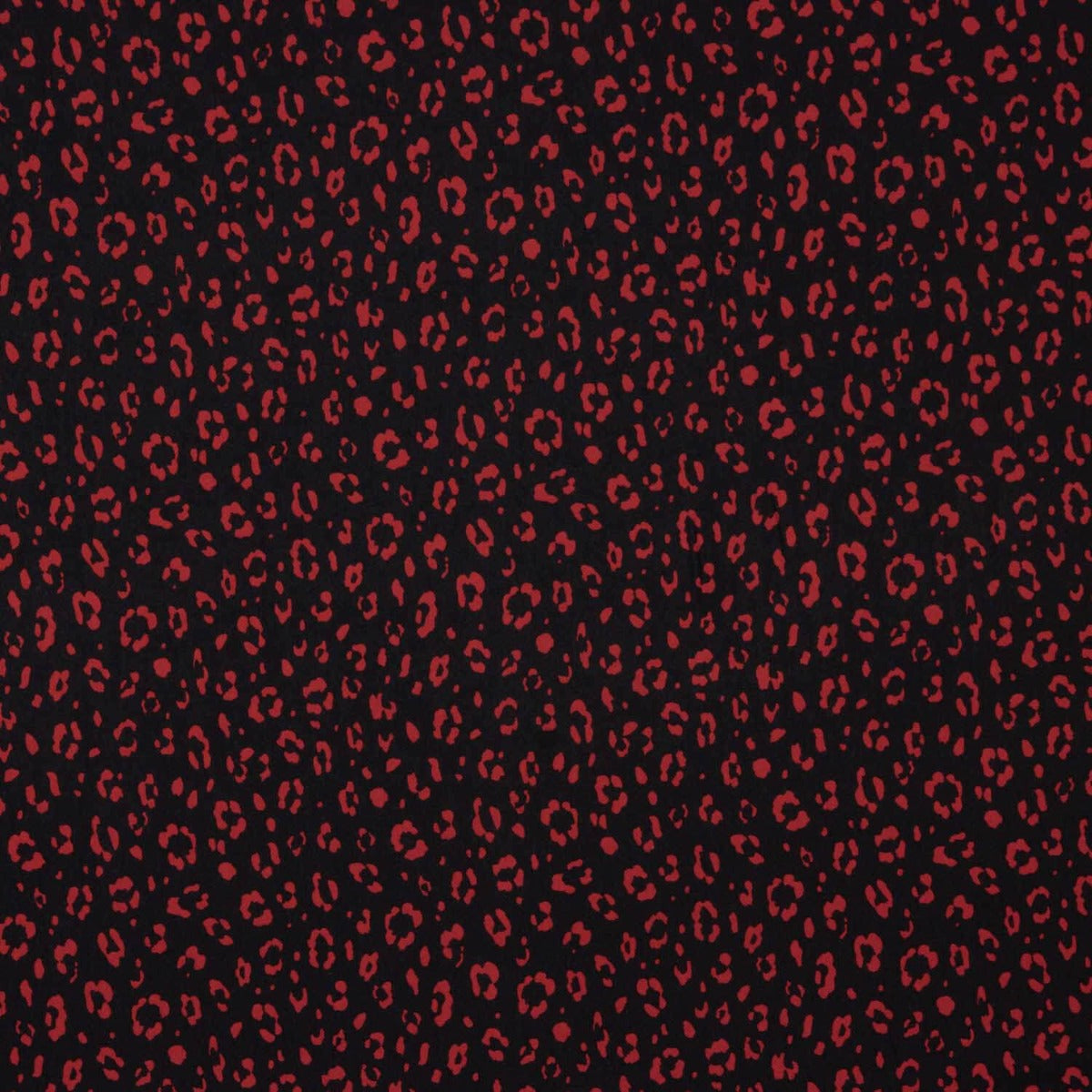 Viscose Salpicado Vermelho Preto - Ribes y Casals