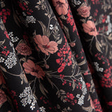 Viscose Estampada Floral Preto - Ribes y Casals