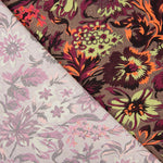 Viscose Sanli Flores Marrom - Ribes y Casals