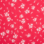 Viscose Bolinhas Floral Vermelho - Ribes y Casals