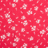 Viscose Bolinhas Floral Vermelho - Ribes y Casals