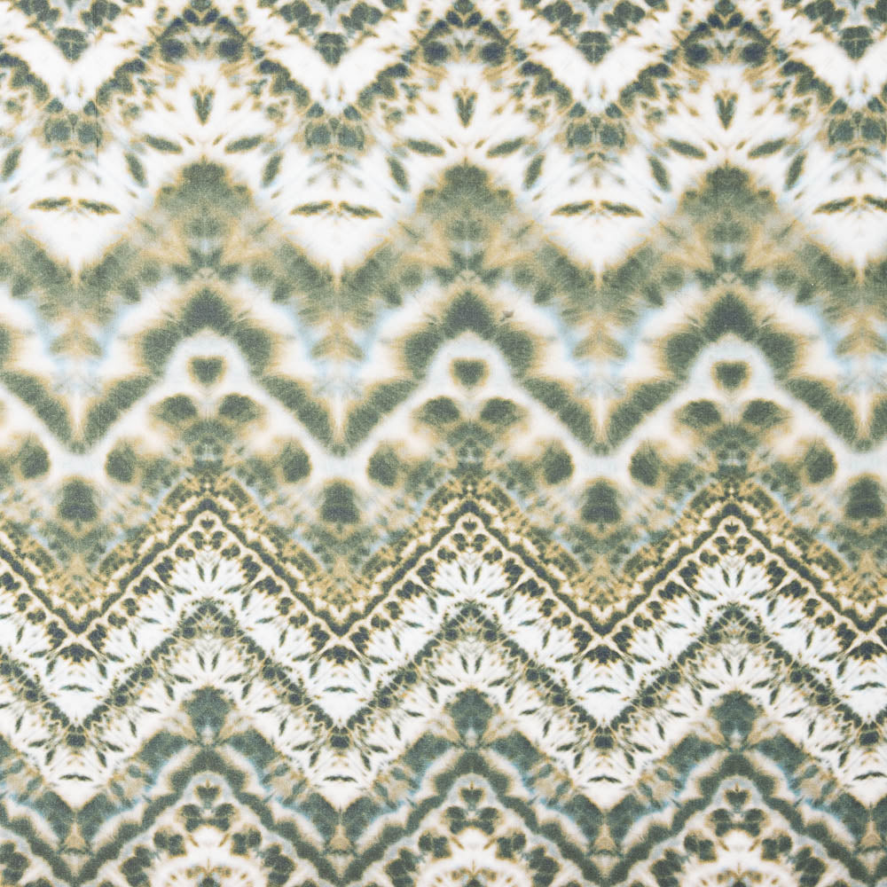 Viscose Estampada Tye-Dye Verde - Ribes y Casals