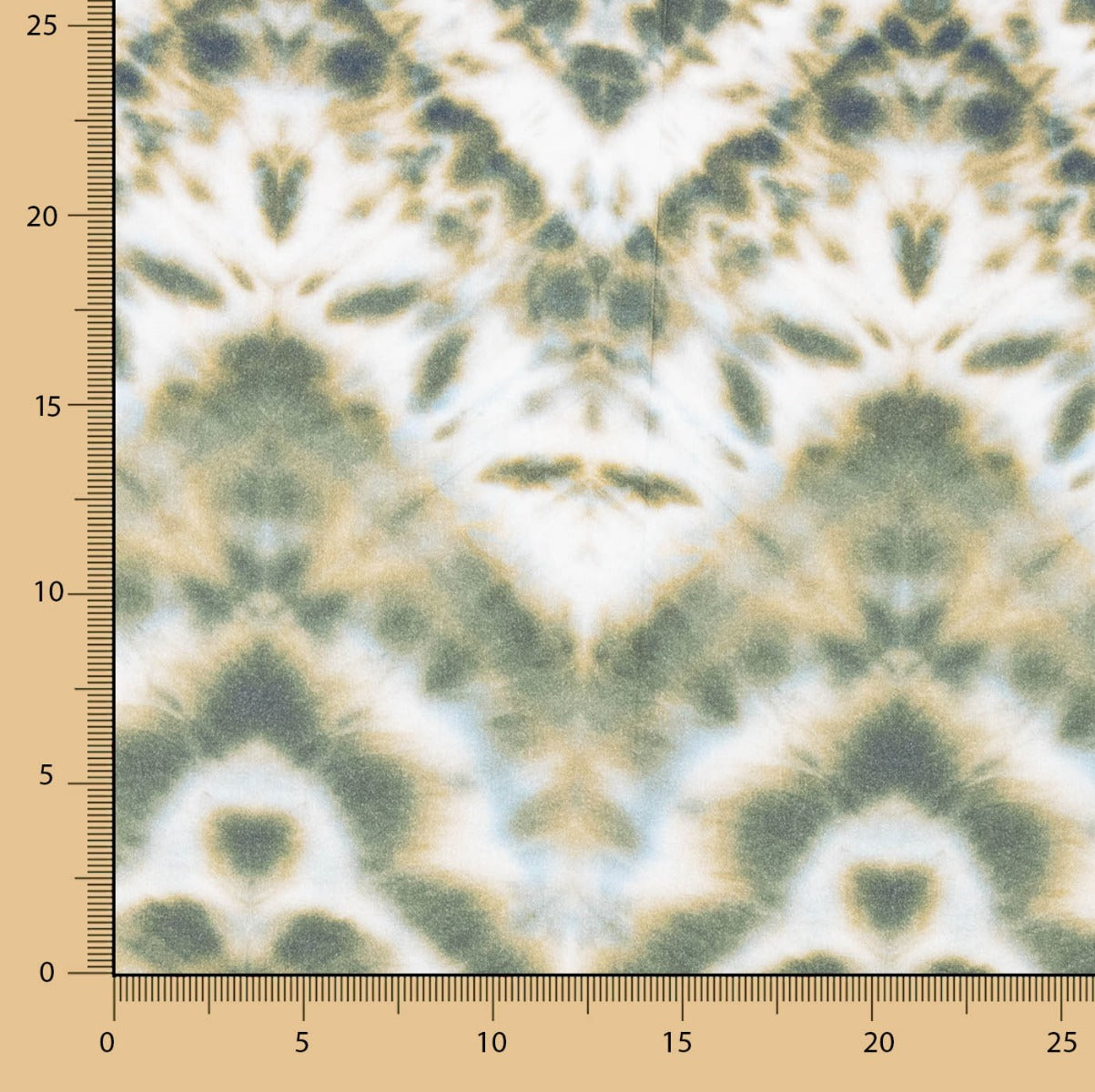 Viscose Estampada Tye-Dye Verde - Ribes y Casals