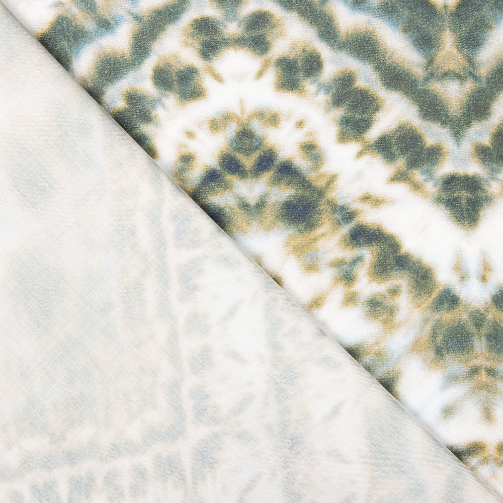 Viscose Estampada Tye-Dye Verde - Ribes y Casals