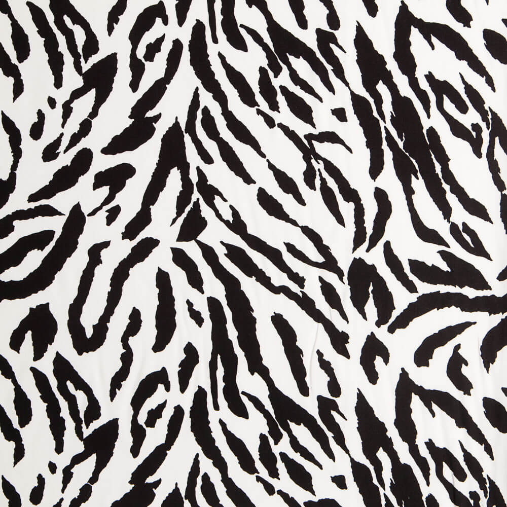 Viscose Wild Branco Preto - Ribes y Casals