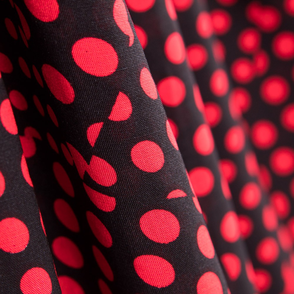 Viscose Bolinhas Patchwork - Ribes y Casals