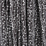 Viscose Faixas Florais Preta - Ribes y Casals