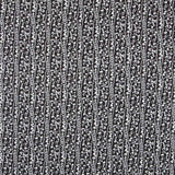 Viscose Faixas Florais Preta - Ribes y Casals