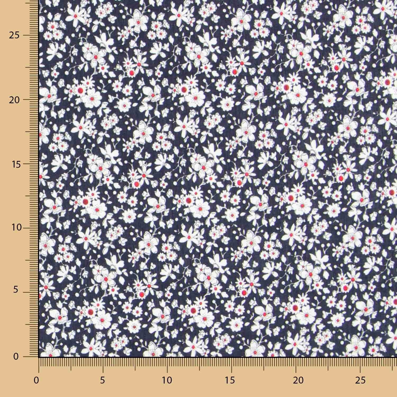 Viscose Flores Branca - Ribes y Casals