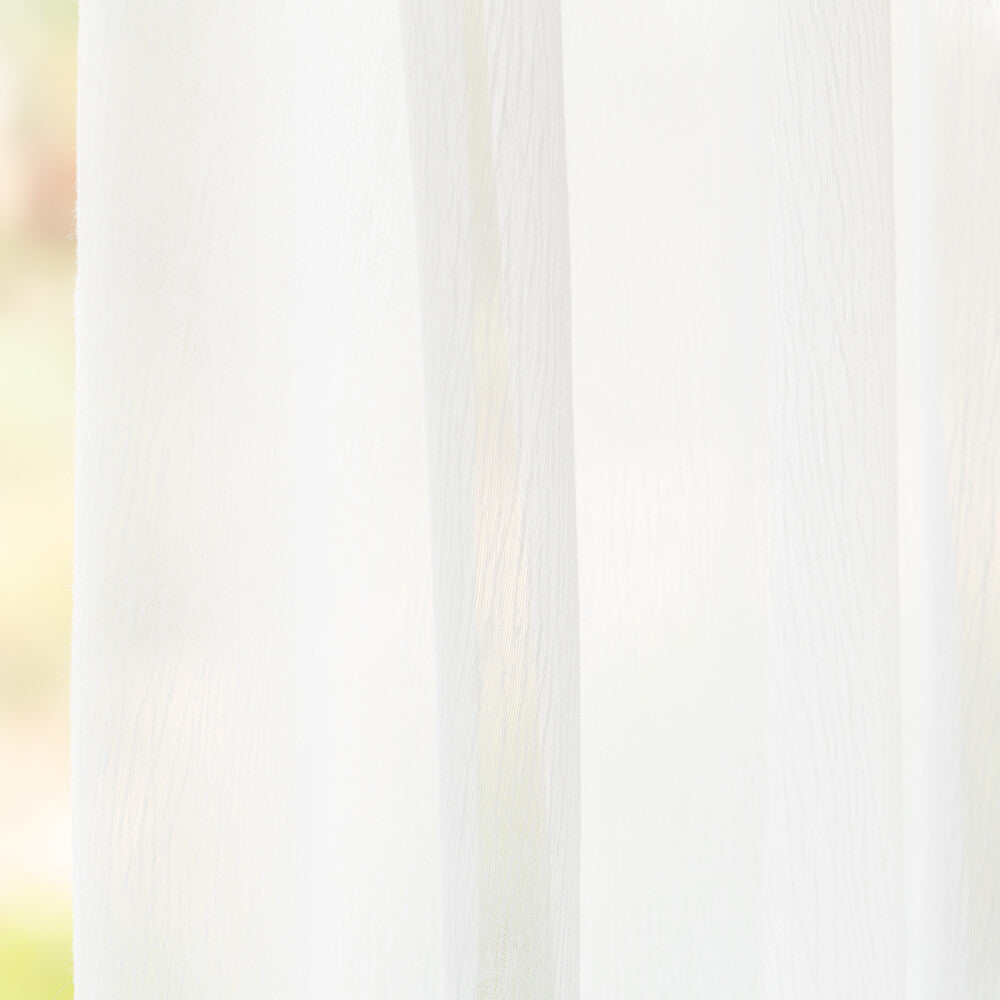 Tecido de Cortina Bambula Poliéster Blanco - Ribes y Casals