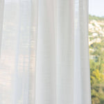 Visillo Blanco Natural Imitación Lino - Ribes y Casals