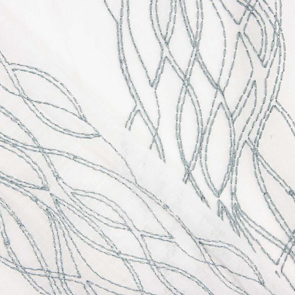 Retal Visillo Cenefa Ramas Agua 150x280cm - Ribes y Casals