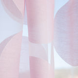 Cortina de Rede com Estampado Geométrico Rosa - Ribes y Casals