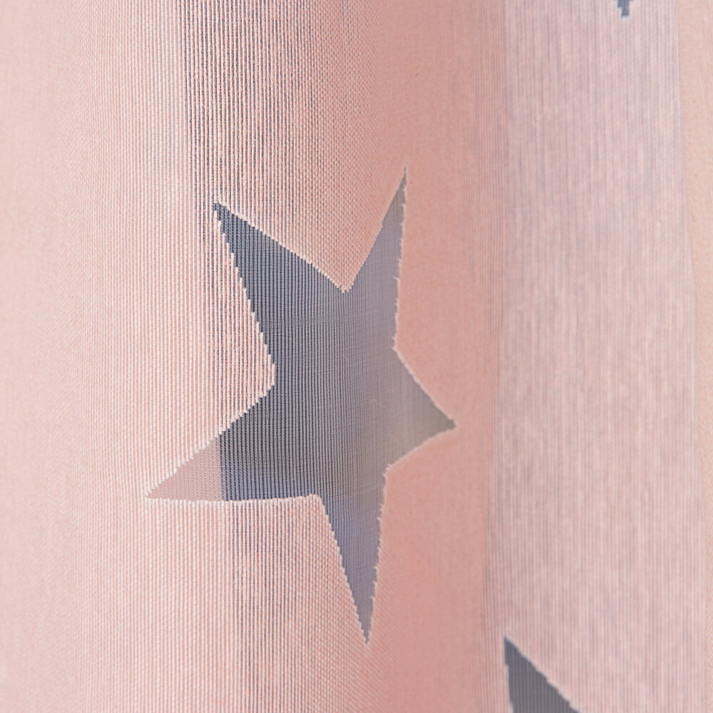 Cortina Devoré Estrelas Rosa - Ribes y Casals