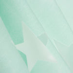 Retal Visillo Devoré Estrellas Verde Agua 120x280 cm - Ribes y Casals