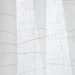 Cortina de Linho Fino Geométrico Marrom - Ribes y Casals