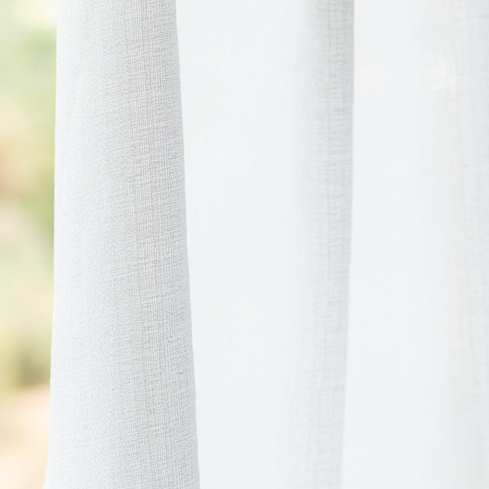 Tecido de Cortina Jacquard Branca - Ribes y Casals