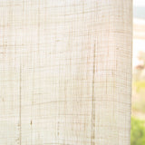 Tecido para Cortina Natural Bordado Branco - Ribes y Casals