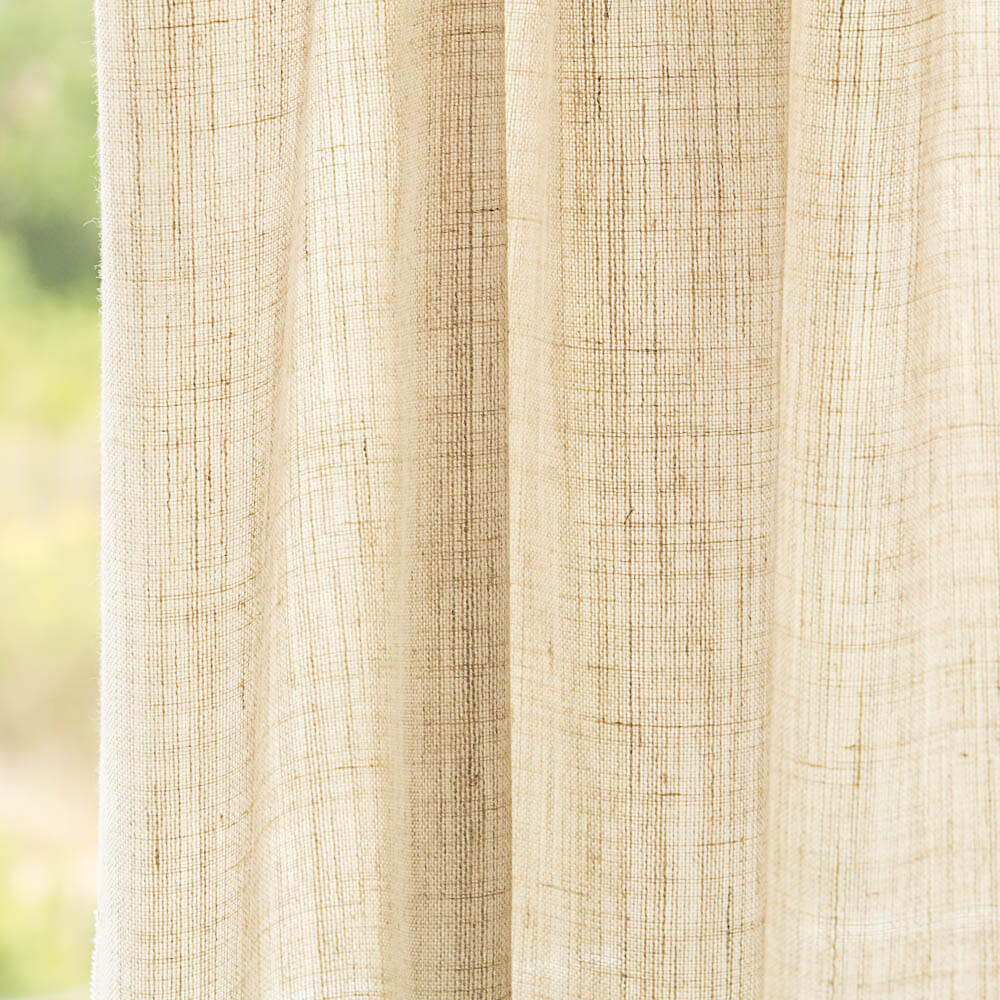 Tecido para Cortinas Chumbo Calabria Natural - Ribes y Casals