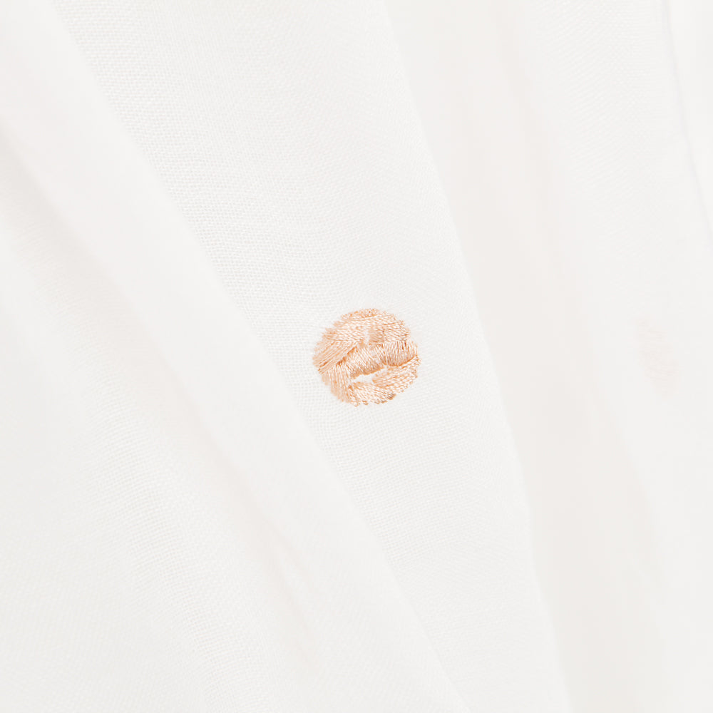 Tecido Cortina Poliéster Círculos Caramelo - Ribes y Casals