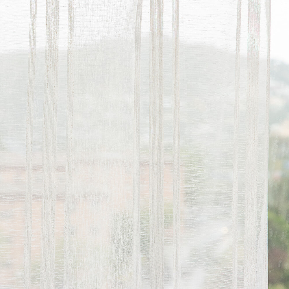 Retal Visillo Poliéster Maxi Listado 40x280 cm - Ribes y Casals