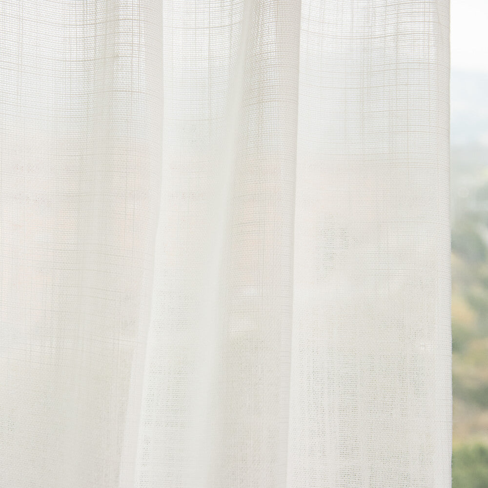 Tecido para Cortinas Rústico Lombardia Ecru - Ribes y Casals