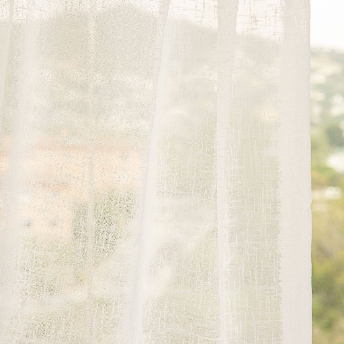 Cortina de Rede Trazo Branco Natural - Ribes y Casals