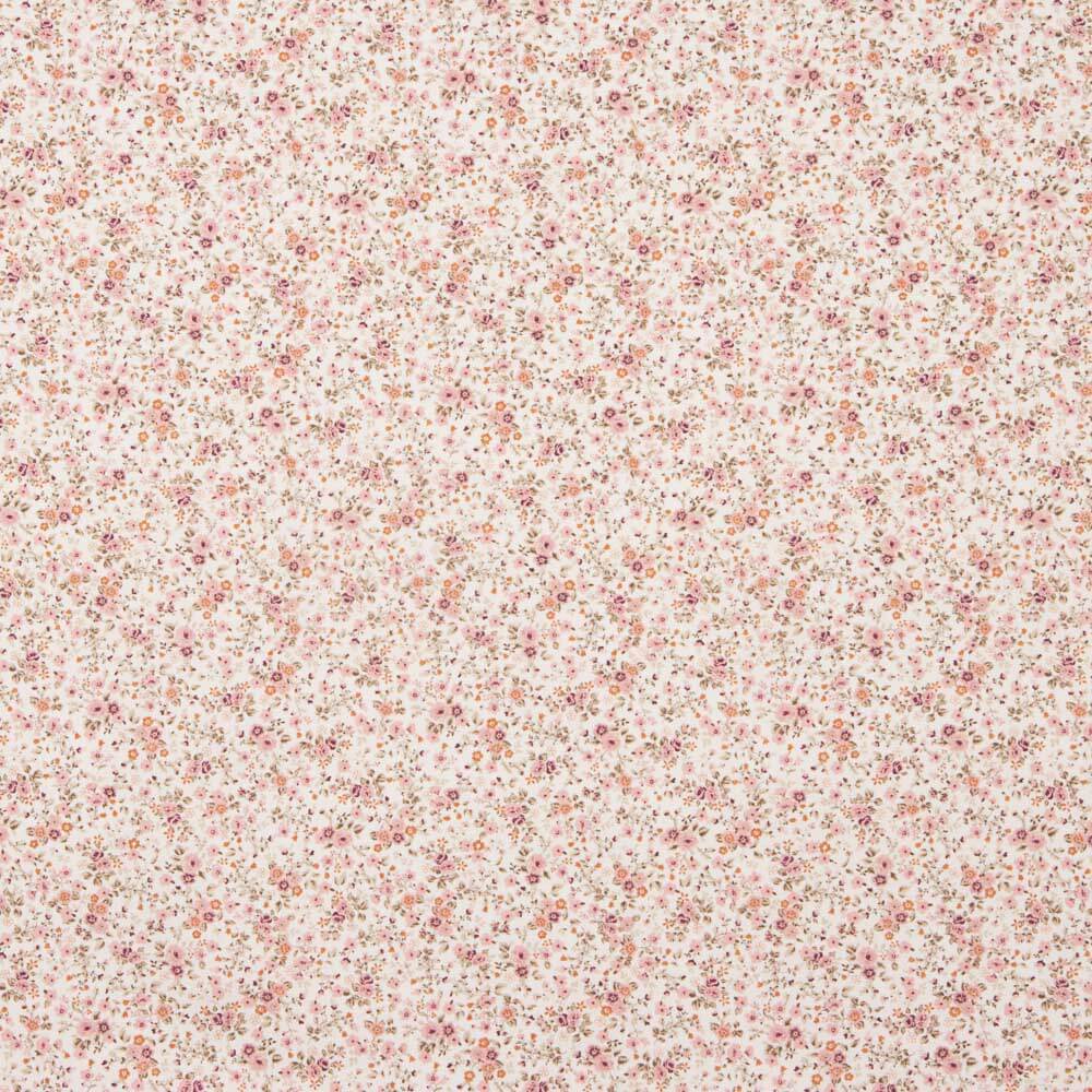 Viyela Algodão Flores cor-de-rosa - Ribes y Casals