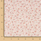 Viyela Algodão Flores cor-de-rosa - Ribes y Casals