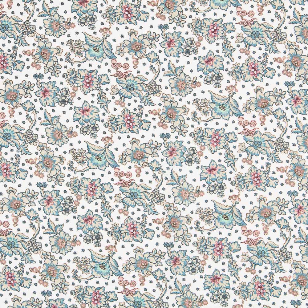 Franela Flor de Cretone Verde - Ribes y Casals