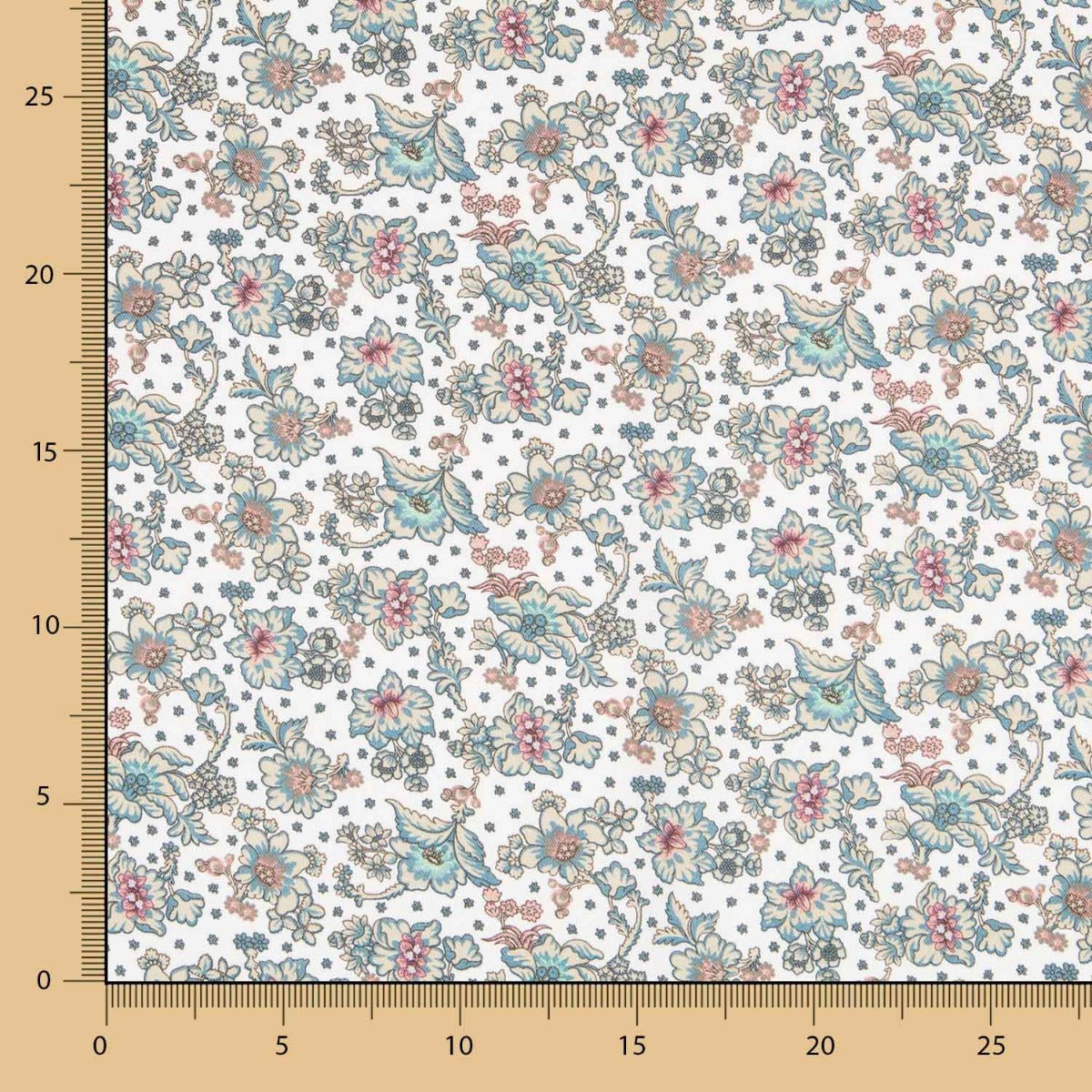 Franela Flor de Cretone Verde - Ribes y Casals