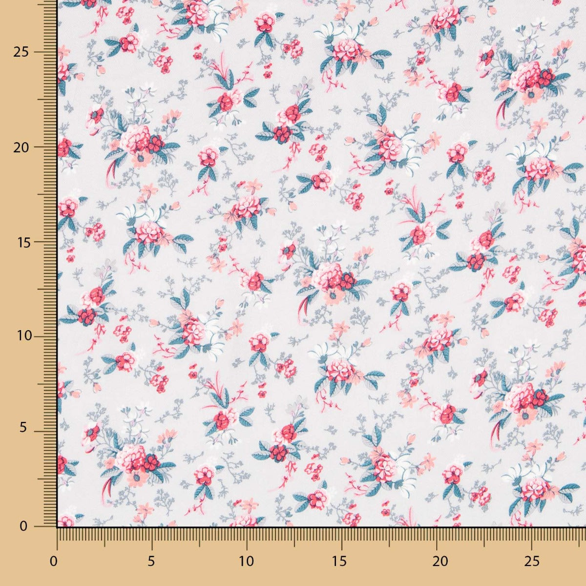 Franela Flor Cretone Cinzento - Ribes y Casals