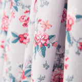 Franela Flor Cretone Cinzento - Ribes y Casals