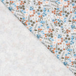 Viyela Flores Raminhos Celeste - Ribes y Casals