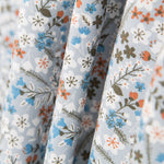 Viyela Flores Raminhos Celeste - Ribes y Casals