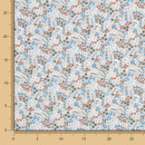 Viyela Flores Raminhos Celeste - Ribes y Casals
