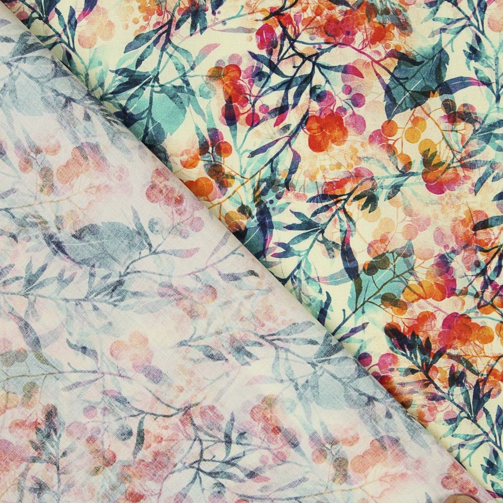 Tecido Algodão Bosque Amarelo - Ribes y Casals