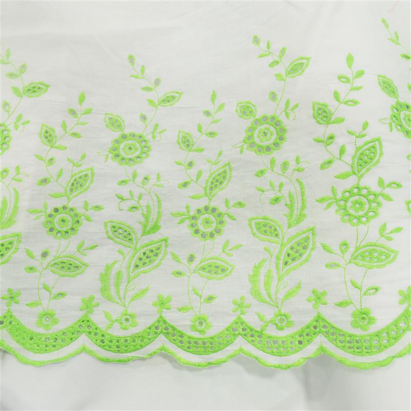 Voile Bordado Pistache - Ribes y Casals