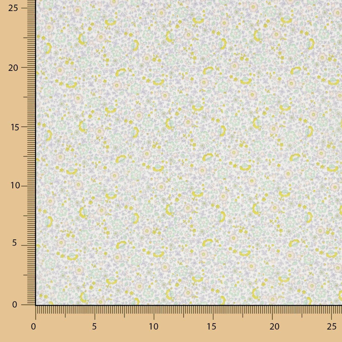 Voile Algodão Flores Nansy - Ribes y Casals