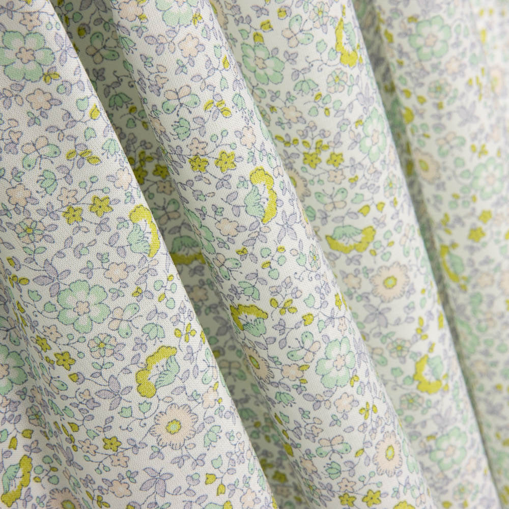 Voile Algodão Flores Nansy - Ribes y Casals