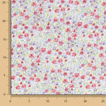 Voile Algodão Flores Nimes Vermelho - Ribes y Casals