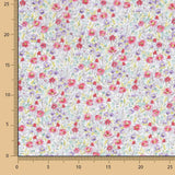 Voile Algodão Flores Nimes Vermelho - Ribes y Casals