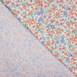 Voile Algodão Flores Scarlet Laranja - Ribes y Casals