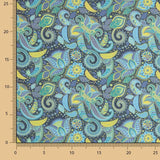 Voile Algodão Supima Print 03 Azul - Ribes y Casals