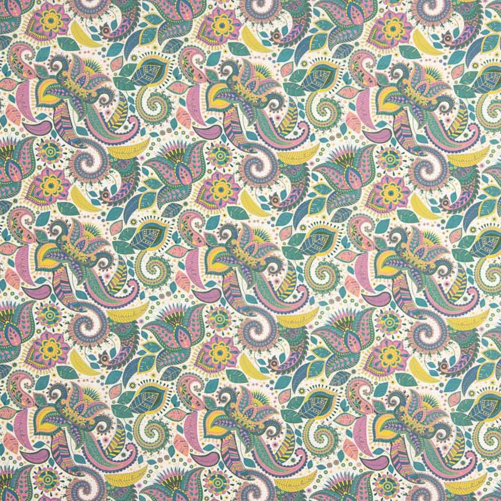 Voile Algodão Supima Print 03 Branco - Ribes y Casals