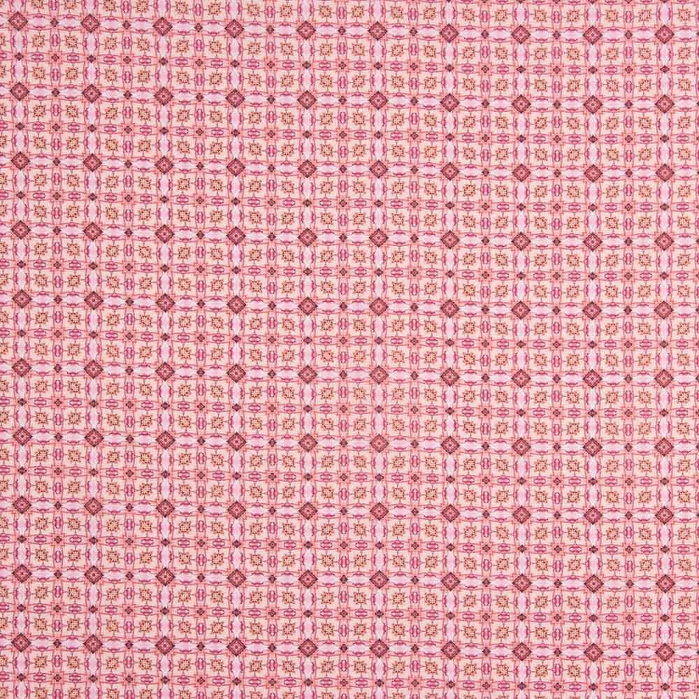 Voile Algodão Supima Print 04 Rosa - Ribes y Casals