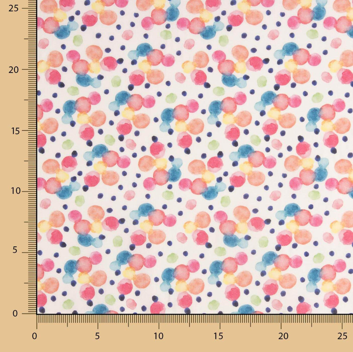 Voile Algodão Supima Print 05 Laranja - Ribes y Casals