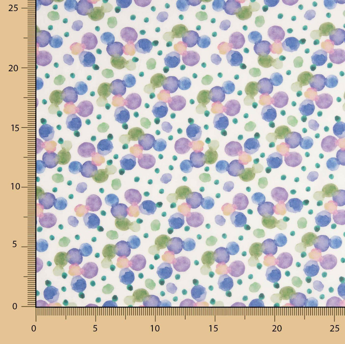 Voile Algodão Supima Print 05 Verde - Ribes y Casals