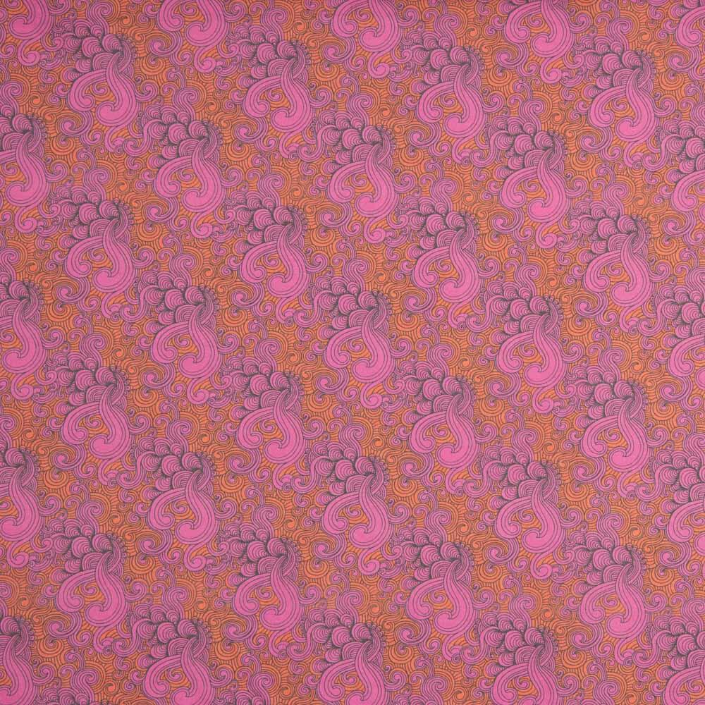 Voile Algodão Supima Print 07 Rosa - Ribes y Casals